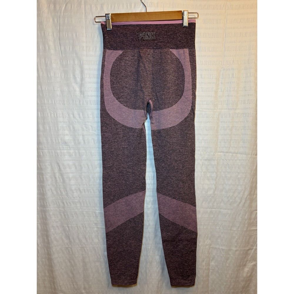 PINK Victoria Secret Seamless Athletic Workout Legging Small S Pink / Black - Picture 5 of 9